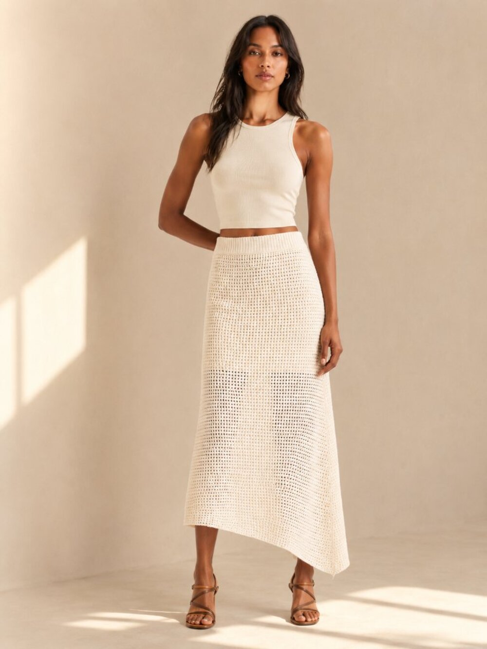 A.L.C. Caleb Asymmetric Knit Skirt